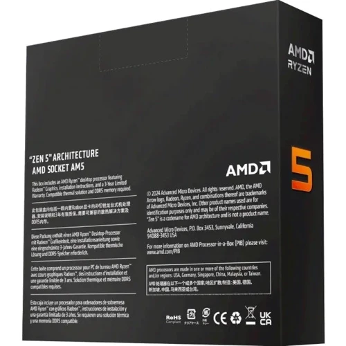 AMD Ryzen 5 9600X (100-000001405) Tray: Производитель AMD