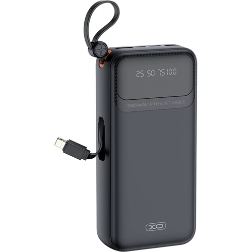 Внешний аккумулятор XO Power Bank 20000mAh PR279 4 in 1 Black