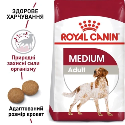 Сухой корм для собак Royal Canin Medium Adult средних пород 4 кг (3004040): Тип Сухой корм