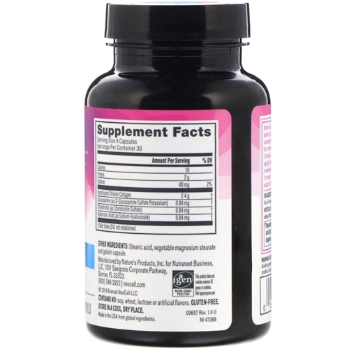 Neocell Collagen Joint Complex Containing HA Type 2 120 Caps Колагеновий комплекс для суглобів з гіалуроновою кислотою, тип 2: Тип колаген
