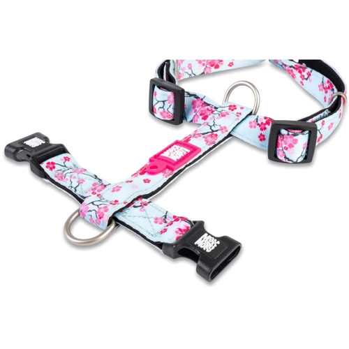 Шлейка для собак Max & Molly Urban Pets H-Harness - Cherry Bloom/L 2 см 70-98 см рожева (4894512050068): Виробник Max & Molly Urban Pets