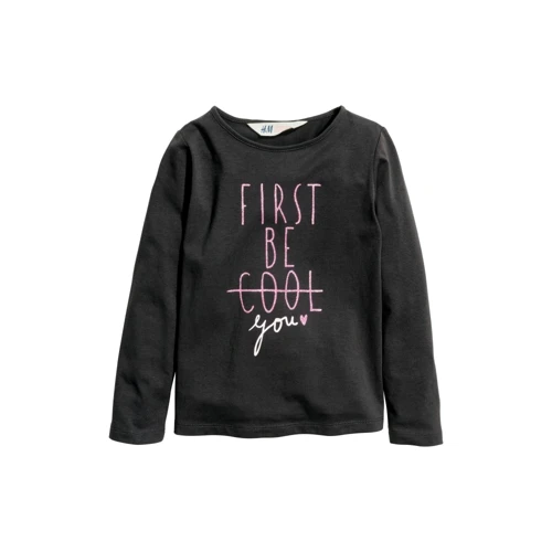 Лонгслів H & M 3900854 110-116 см чорний