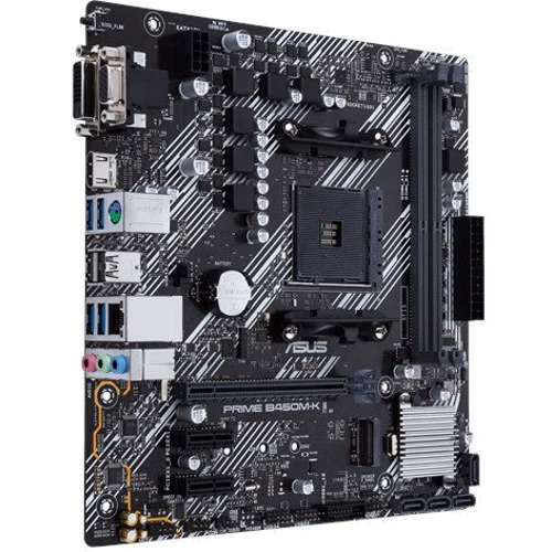 ASUS PRIME B450M-K II: Разъемы на задней панели USB 3.2 Gen 1, USB 2.0