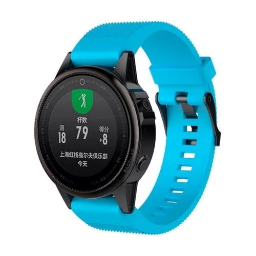 Ремінець Garmin QuickFit 20 Dots Silicone Band Blue (QF20-STSB-BLUE): Колір голубой