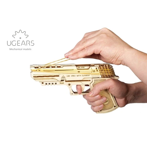 Механічний 3D пазл UGEARS "Пістолет Вольф-01" (70047) фото 7