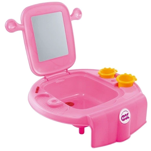 Умивальник із безпечним дзеркалом Ok Baby Space рожевий (38199900/66)