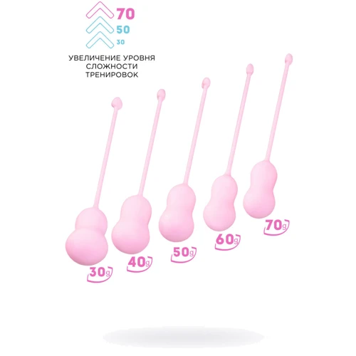 Набор вагинальных шариков Flovetta By Toyfa Tulips Pink