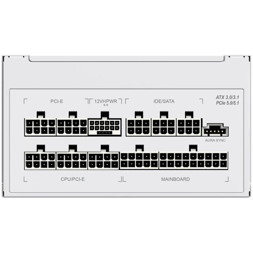 Блок питания GameMax RGB1050: Модульные (съемные) кабеля Есть