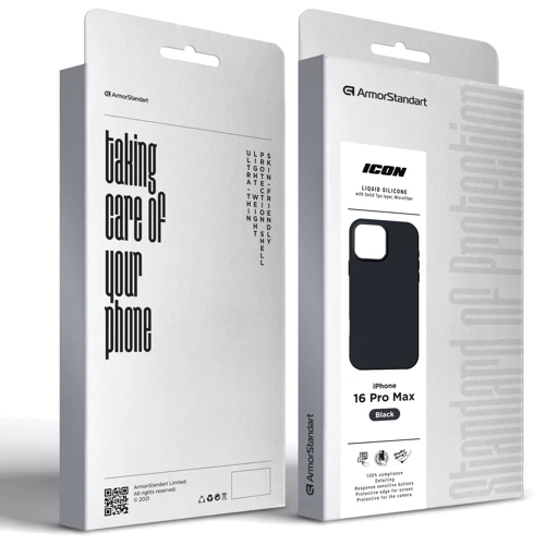 Чехол для iPhone ArmorStandart ICON2 Case Black for iPhone 16 Pro Max (ARM78637): Цвет черный