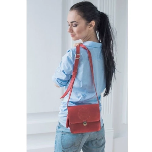 Жіноча сумка-сетчел BlankNote коралова (BN-BAG-3-coral-man): Тип Сумки