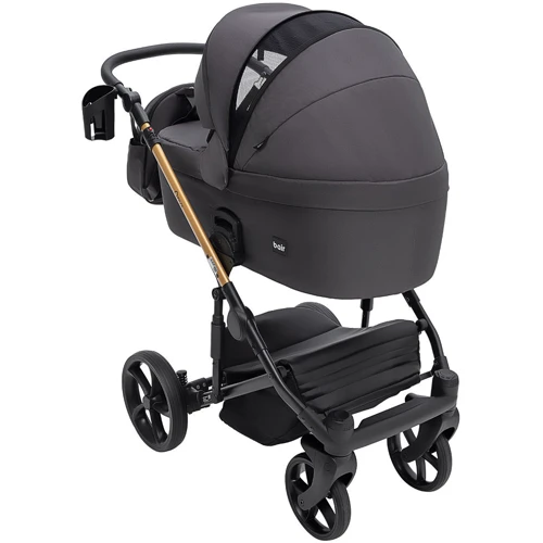 Коляска 2 в 1 Bair Onyx Soft OS-747 черный (680957): Материал колес полиуретан