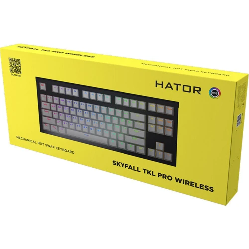 Клавиатура HATOR Skyfall TKL PRO Wireless Mint (HTK-667): Дополнительно подсветка клавиш