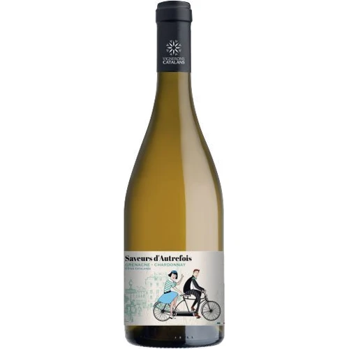 Вино Saveurs d'Autrefois Chardonnay Grenache Cotes IGP, біле сухе, 0.75л 12.5% (PRV3233960078490)