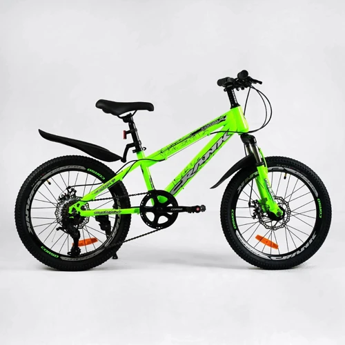 Спортивний велосипед Corso Crank 20'' салатовий (CR-20711)
