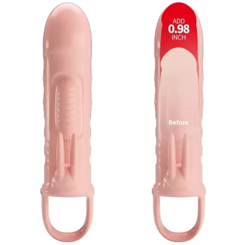 Удлиняющая насадка с вибростимуляцией PRETTY LOVE - PENIS SLEEVE Sloane, BI-026243