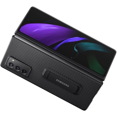 Чохол для телефона Samsung Aramid Cover Black (EF-XF916SBEGRU) для Samsung F916 Galaxy Fold 2: Плівка в комплекті нет