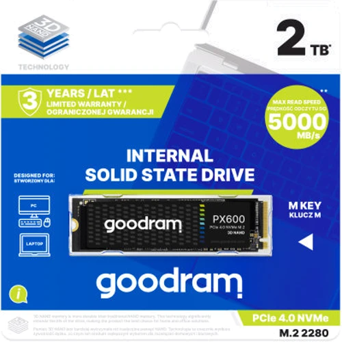 GOODRAM PX600 2 TB (SSDPR-PX600-2K0-80) UA: Форм-фактор M.2 (2280)