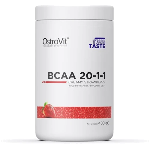 Аминокислота для спорта OstroVit BCAA 20-1-1 400 g /38 servings/ Strawberry Cream