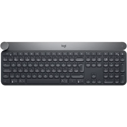 Клавиатура Logitech Wireless Craft Black (920-008505): Тип клавиатуры компактная