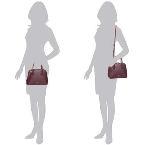 Жіноча сумка-купол Furla Code S Dome бордова (1055702): Фактура матова, Зерниста