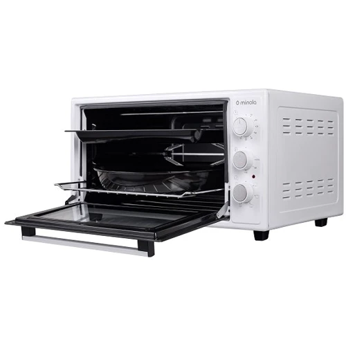 Електрична духовка настільна Minola FOET 4815 WH: Метод очищення традиционный, эмаль легкой очистки