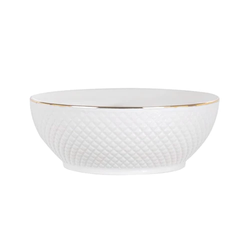 Салатник Lefard Brilliant Gold 13х7 см белый с золотом (949-001-4)