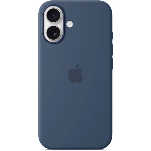 Чехол для iPhone Apple for iPhone 16 Silicone Case with MagSafe Denim (MYY23) : Тип чехла накладка на заднюю часть
