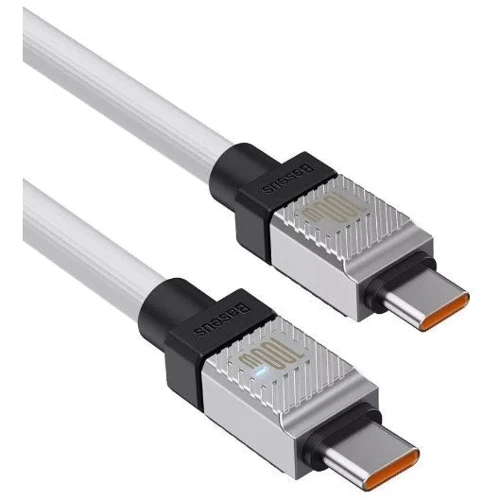Кабель Baseus Cable USB-C to USB-C CoolPlay Series 100W 2m White (CAKW000302) фото 4