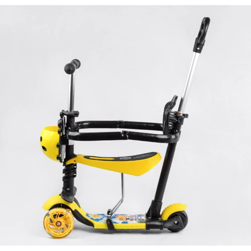 Самокат Best Scooter із захисним бампером жовтий (22044): Кількість коліс 3