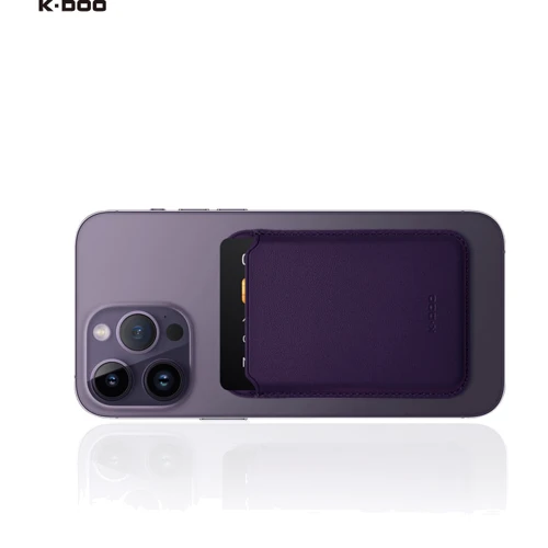Чехол для iPhone K-DOO Leather Wallet MagSafe Pink: Материалы искусственная кожа