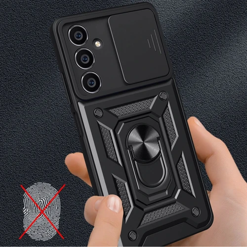 Чехол для телефонов BeCover Military Black for Samsung A256 Galaxy A25 5G (711010): Материал TPU (термополиуретан) и пластик