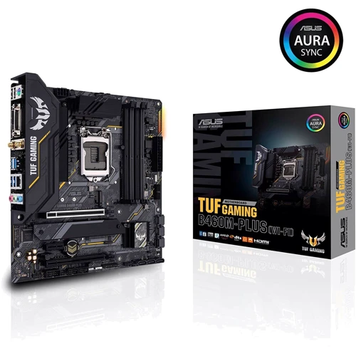 ASUS TUF GAMING B460M-PLUS WI-FI: Разъемы на плате SATA 3.0, M.2
