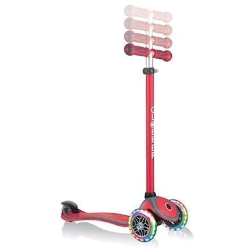 Самокат GLOBBER серії GO UP COMFORT LIGHTS 5в1 червоний, колеса з підсвічуванням, 20 / 50кг (459-102-2): Кількість коліс 3