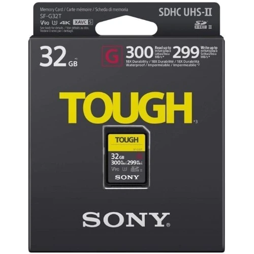 Карта памяти Sony 32GB SDHC C10 UHS-II U3 V90 (SF32TG): Объем 32 ГБ