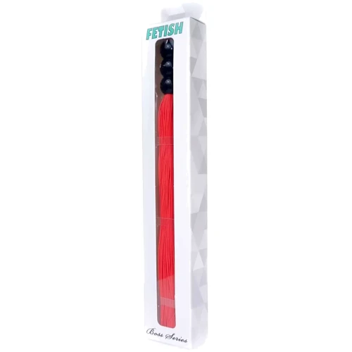 Силиконовый флогер Fetish Boss Series - Silicone Whip Red 10" (BS6100038)