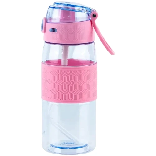 Пляшечка Kite для води 600 мл блакитно-рожева (K24-1201-3) фото 5