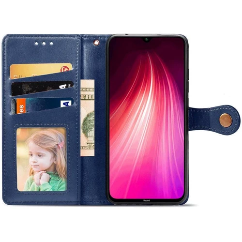 Чохол для телефона Mobile Case Getman Gallant Blue for Xiaomi Redmi Note 8T: Матеріал Искусcтвенная шкіра