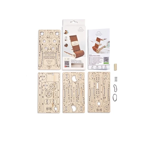 Механічний 3D пазл UGEARS Підставка для телефону (70145): Вид наука и техника