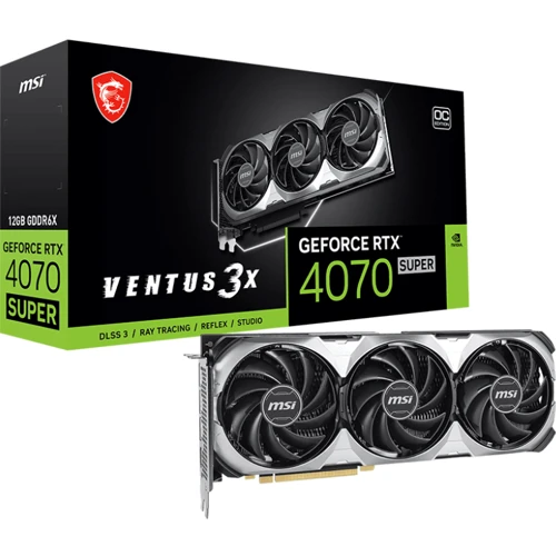 Видеокарта MSI GeForce RTX 4070 SUPER 12GB GDDR6X VENTUS 3X OC: Интерфейс PCI Express 4.0 x16