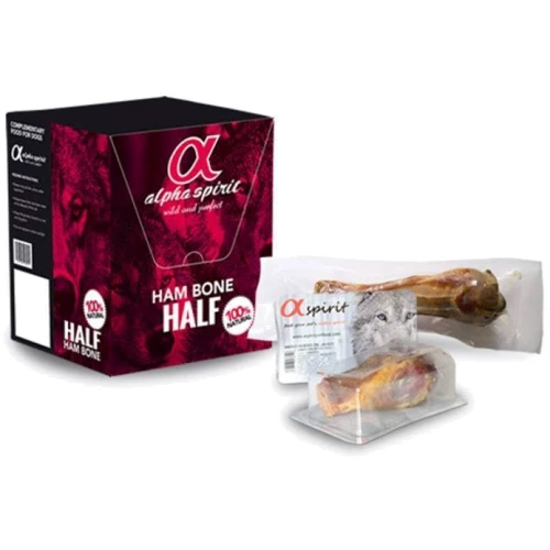 Сахарная кость для собак Alpha Spirit Ham Bone Half Халф половинка в вакуумной уп. 16-17 см (as90046)