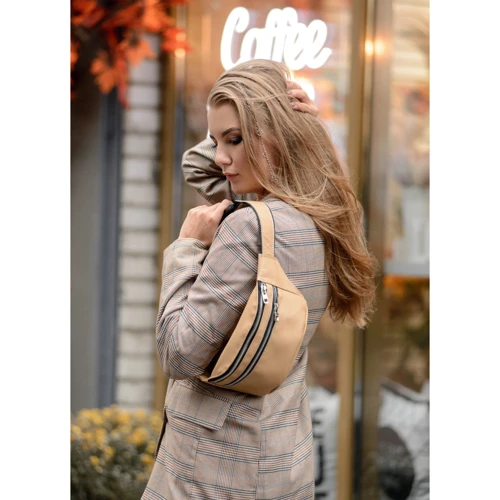 Женская поясная сумка Sambag Tirso бежевая (81333111w): Тип Сумки