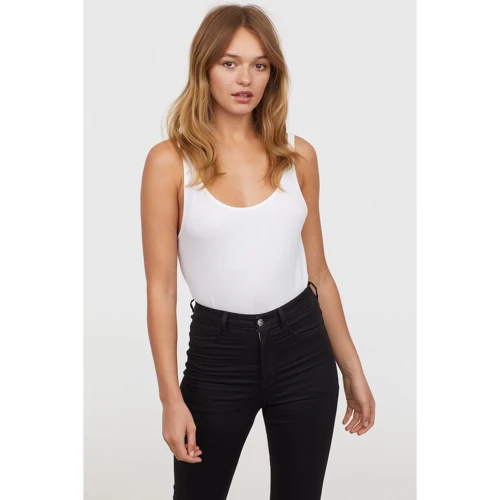 Майка H&M 3550724 M белая: Страна производитель Бангладеш
