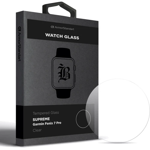 ArmorStandart Tempered Glass Supreme Black Icon Clear for Garmin Fenix 7 Pro (ARM84718): Тип Защита экрана
