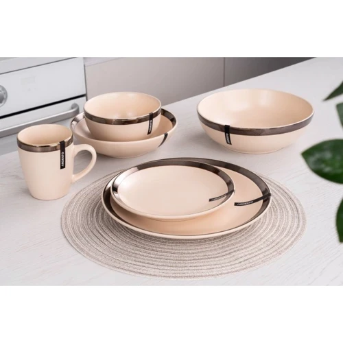 Тарілка супова Ardesto Liguria Cream 20 см (AR2920LCC)