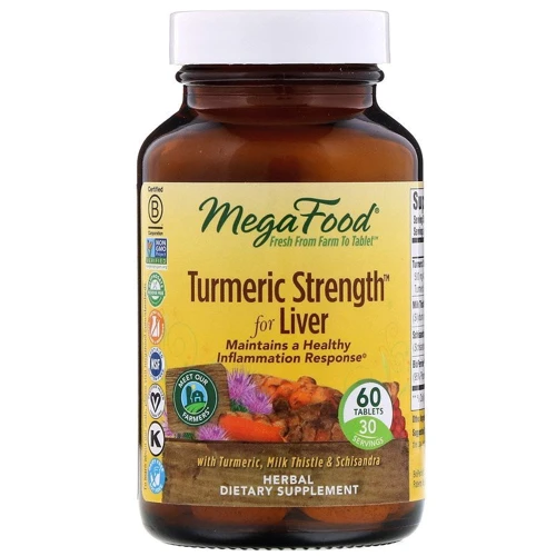 MegaFood Turmeric strength for liver Сила куркуми для печінки 60 таблеток