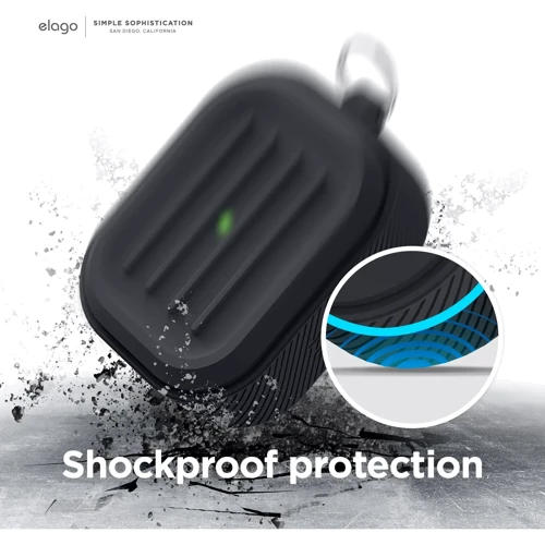Чехол Elago Armor Case Black (EAP3AM-BK) for Airpods 3 фото 6