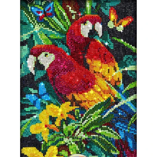 Алмазная мозаика Danko Toys Diamond Mosaic Попугаи 30x40 см (DM-03-01,02,03,04,05...10)