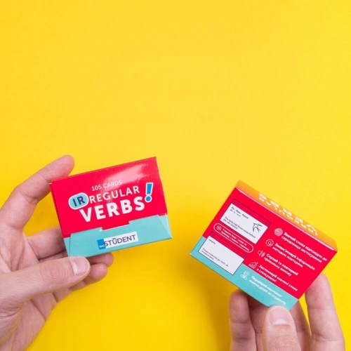 Irregular Verbs. 105 Cards. Картки для вивчення англійських слів: Обкладинка Картон