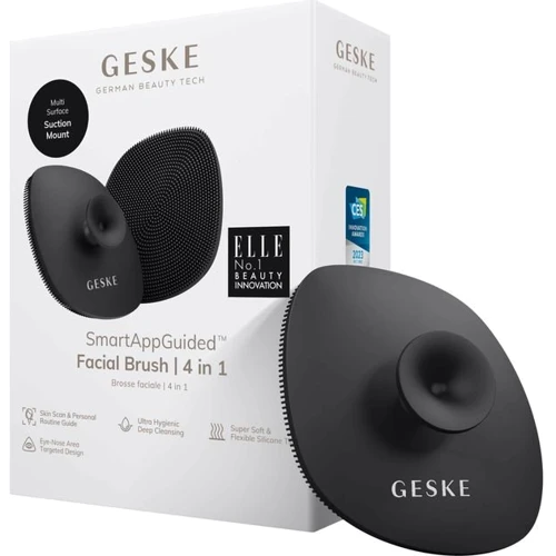 Щітка для обличчя GESKE Facial Brush 4 в 1 Gray з утримувачем (GK000038GY01)