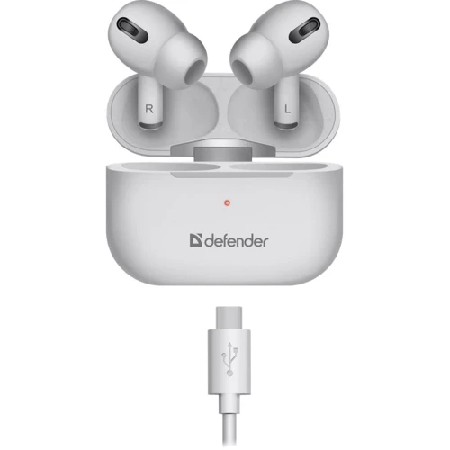 Наушники Defender Twins 636 Pro Bluetooth White (63636): Тип конструкции вакуумные